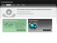 Tablet Screenshot of missingclick.com
